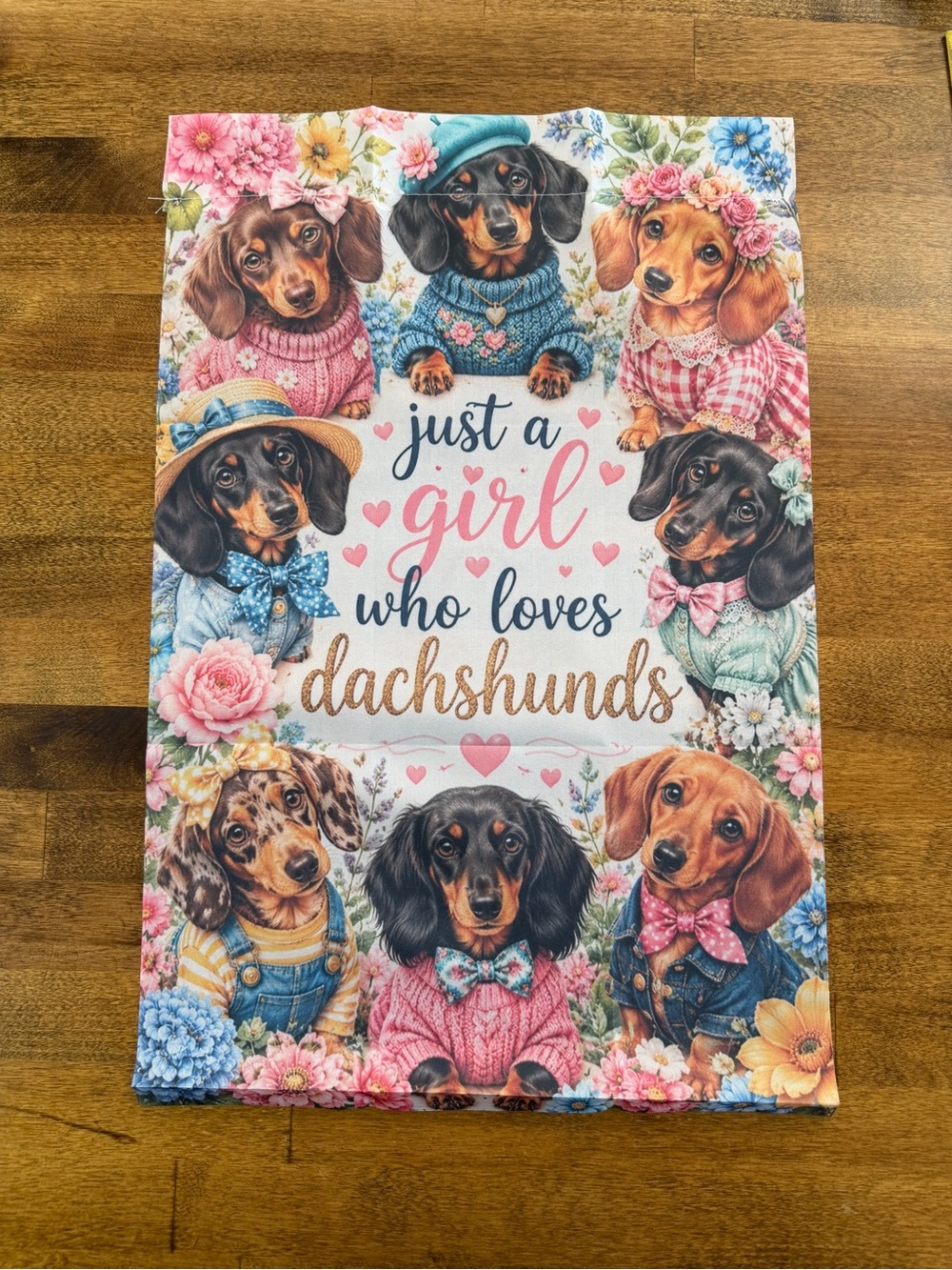 Dachshund Garden Flag